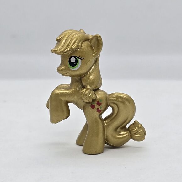 FIM My Little Pony Apple Jack Special Edition Metallic Gold Blind Bag 2” 2010 - Picture 1 of 5